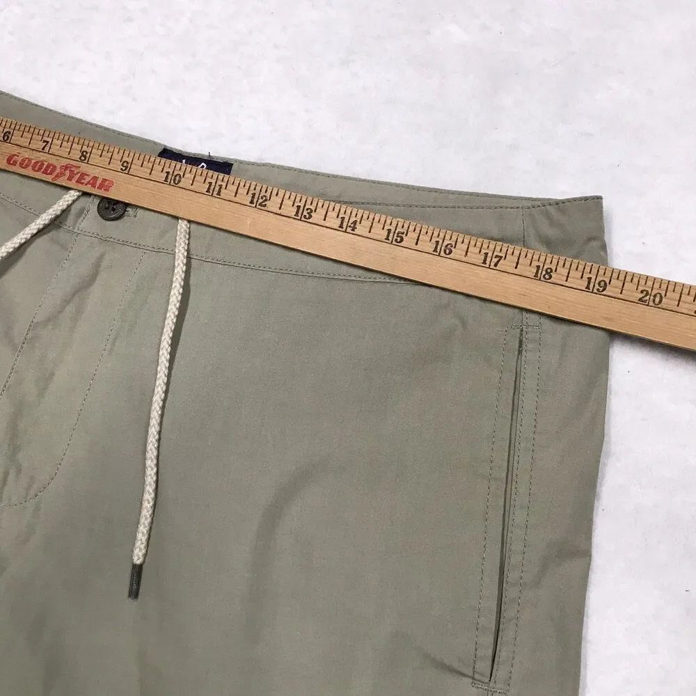 FAHERTY All Day Shorts Men 36 Olive Green Drawstring Golf Beach